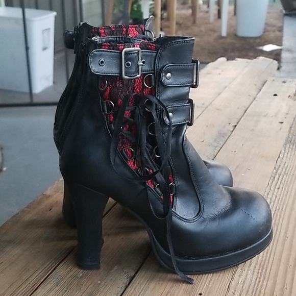 Demonia "Crypto-51" boots womens size 7.5/8 - Picture 2 of 6